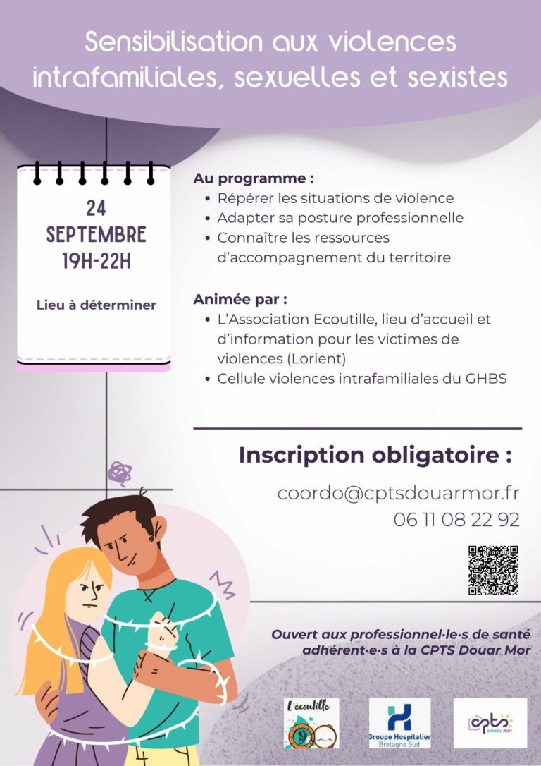 Sensibilisation aux violences intrafamiliales, sexuelles et sexistes