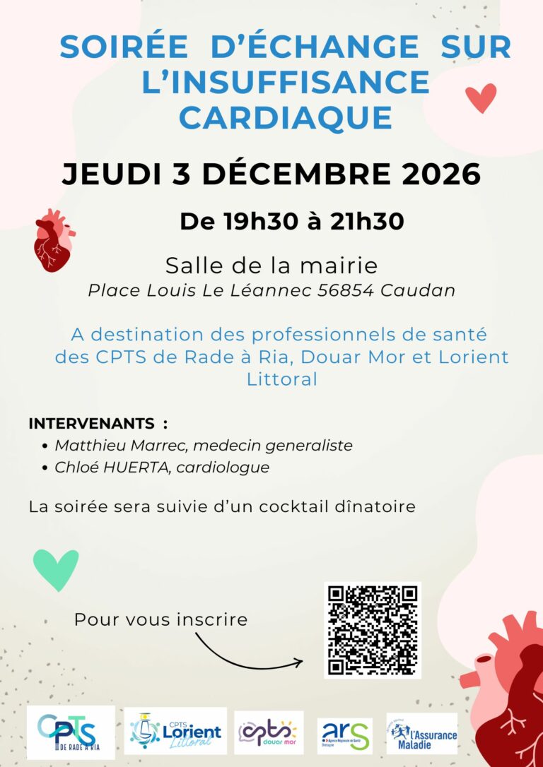 Soirée d&rsquo;échanges et d&rsquo;information sur l&rsquo;insuffisance cardiaque